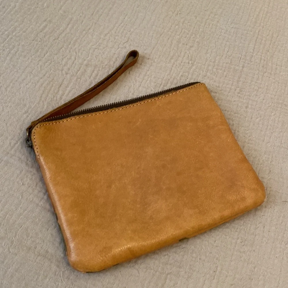 Patricia Nash Leather Floral Leather Wristlet